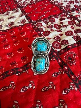 Vintage Genuine Silver and Turquoise Ring